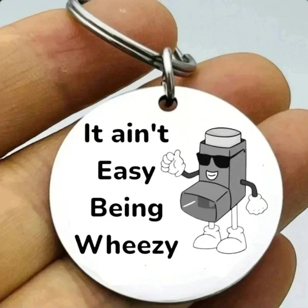 It ain't Easy being wheezy hot funny cute keychain